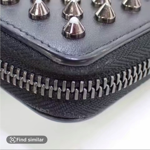 Christian Louboutin Black Studded Wallet - Picture 9 of 9